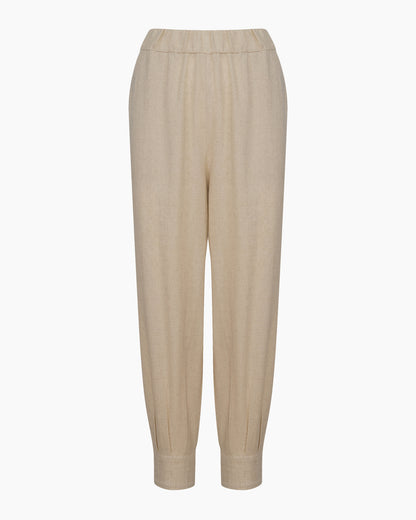 Natural Linen Slouchy Pants