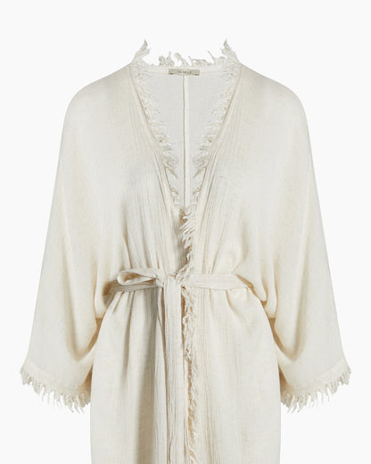 Crinkle Linen Kimono