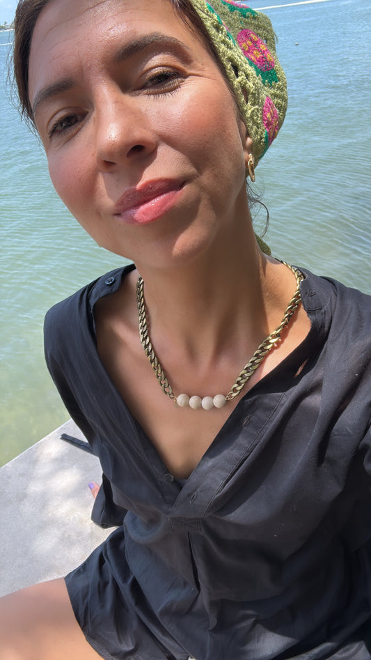Sand & Chain Necklace