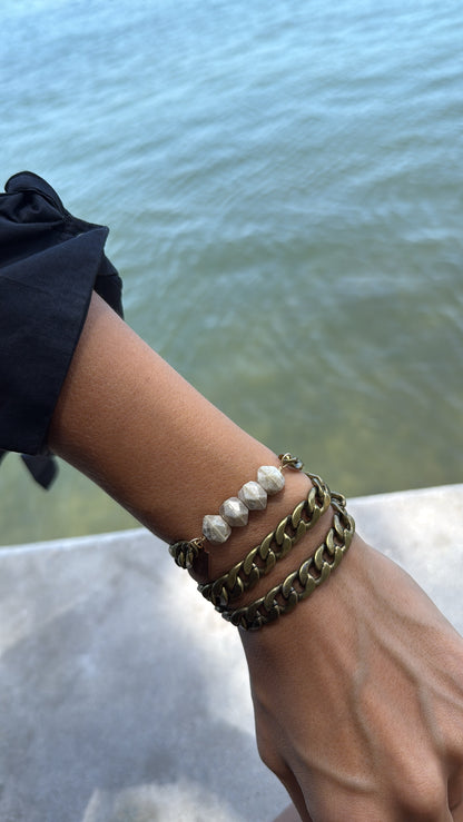 Luna Stone Chain Bracelet