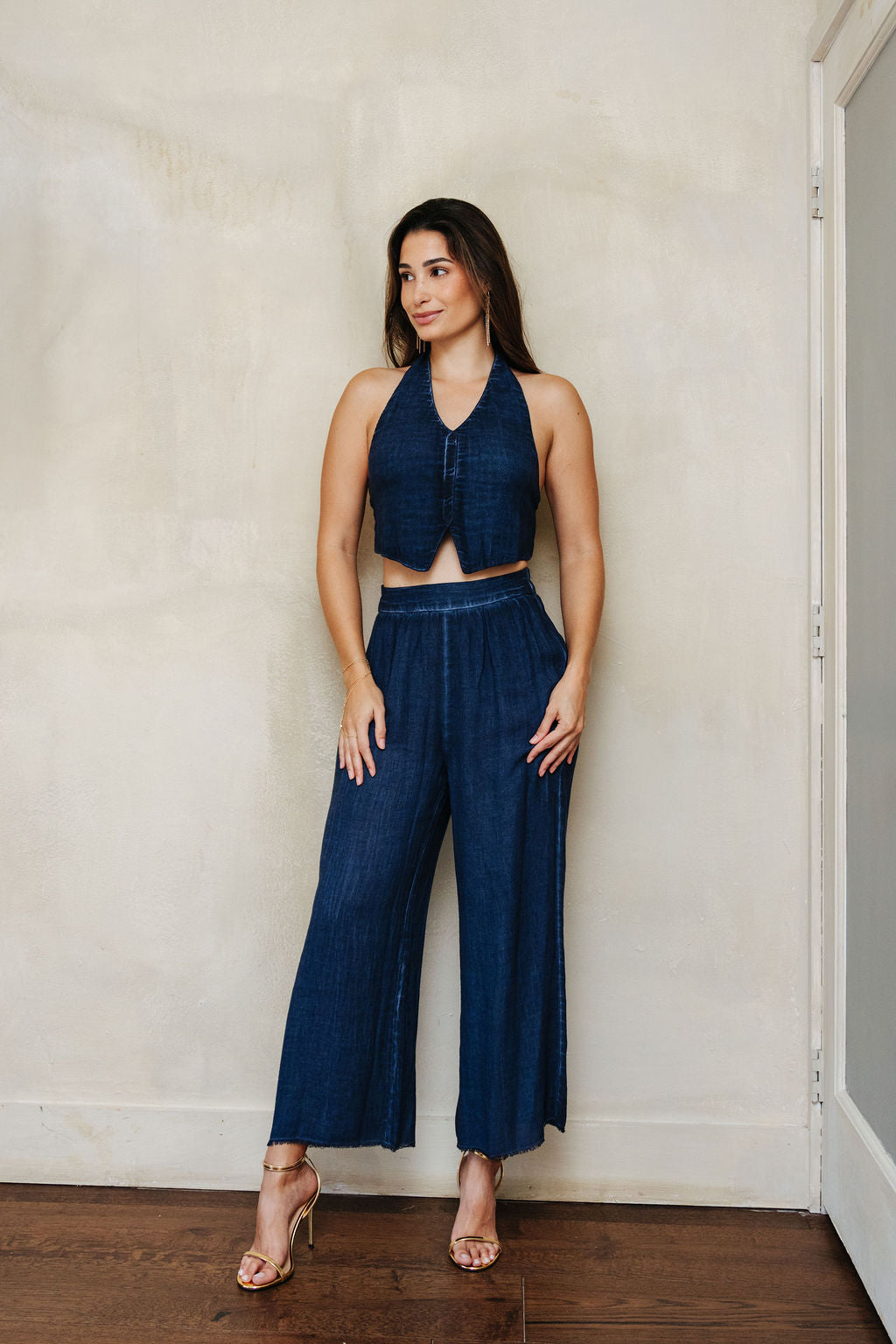 Haven Navy Waistcoat