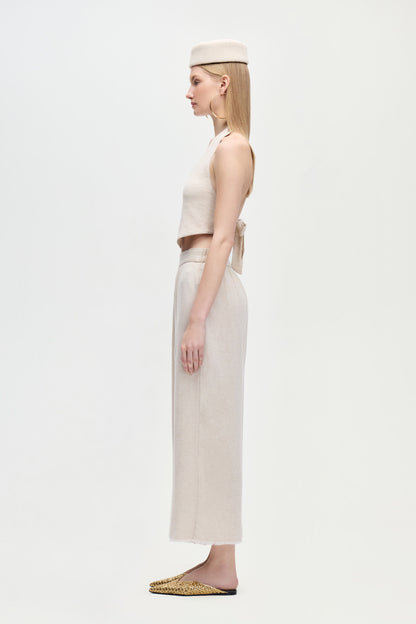 Linen Natural Waistcoat
