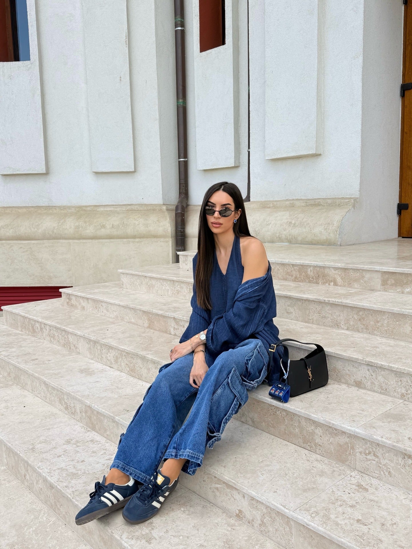 Linen Navy Waistcoat