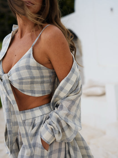 Grey Plaid Shirt