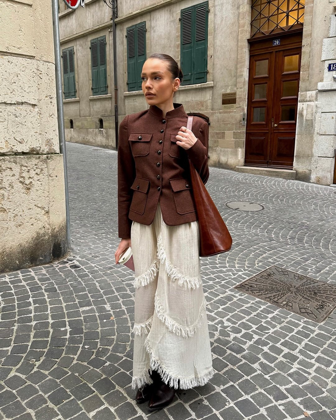 Natural Asymmetric Skirt
